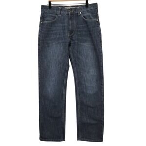 PD&C Men Slim Straight Dark Wash Jeans Size 32x30 Denim Pants